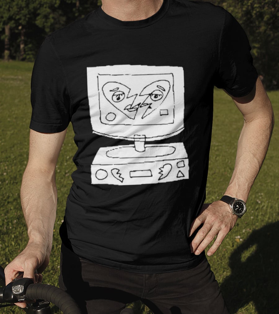 James Marriott Broken Heart Sketch Retro Computer T-Shirt