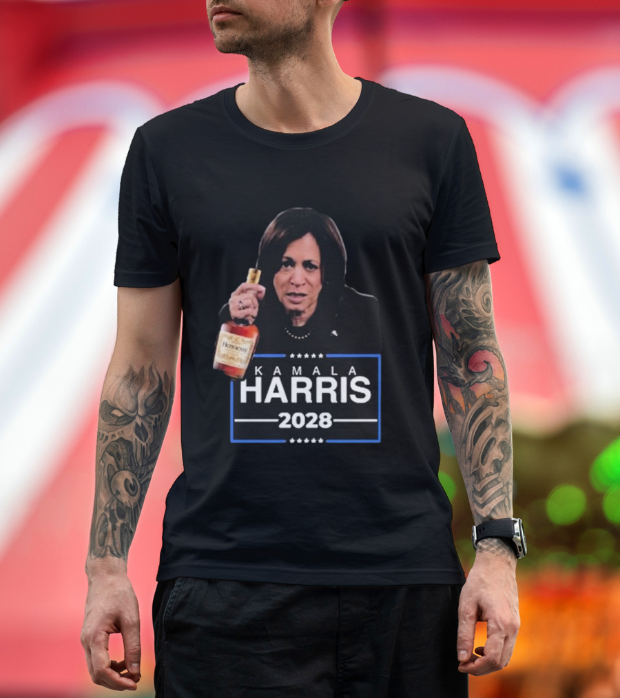 Kamala Harris 2028 Hennessy Luke Rudkowski T-Shirt