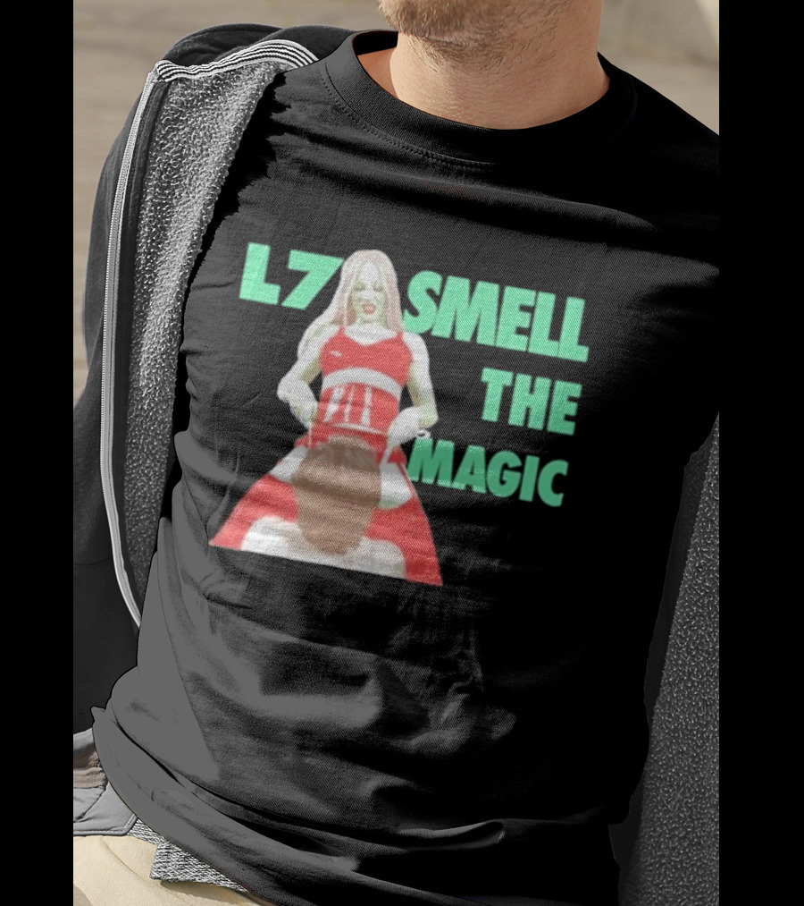 L7 Smell The Magic Band Bold Retro T-Shirt