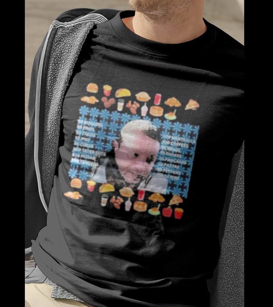 Tim Robinson 55 Burgers 55 Fries 55 Tacos 55 Pies 100 Tenders Ugly Christmas T-Shirt