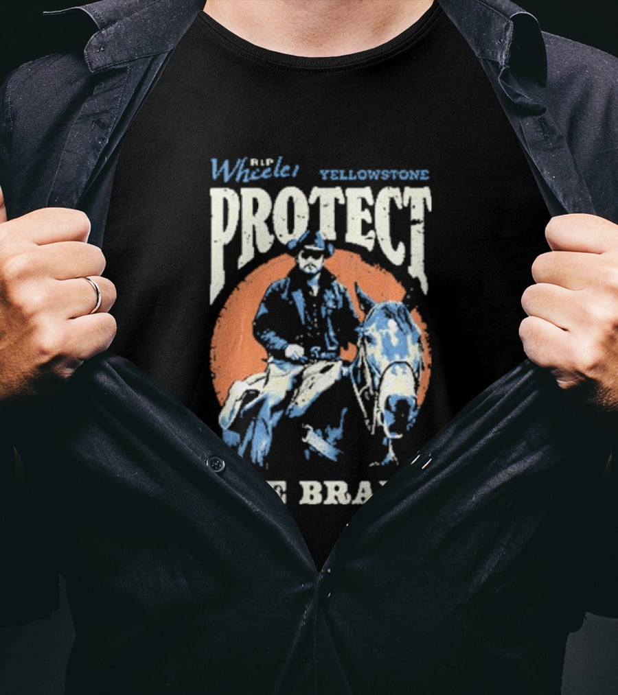 Yellowstone Rip Wheeler Protect The Brand Vintage Cowboy T-Shirt