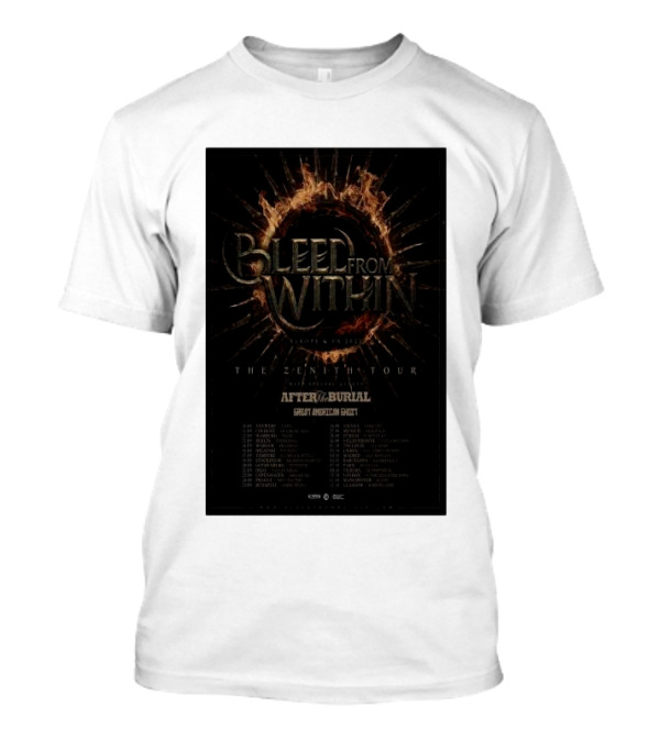 Bleed From Within Europe And UK 2025 The Fracture Tour Featuring After The Burial And Guests T-Shirt