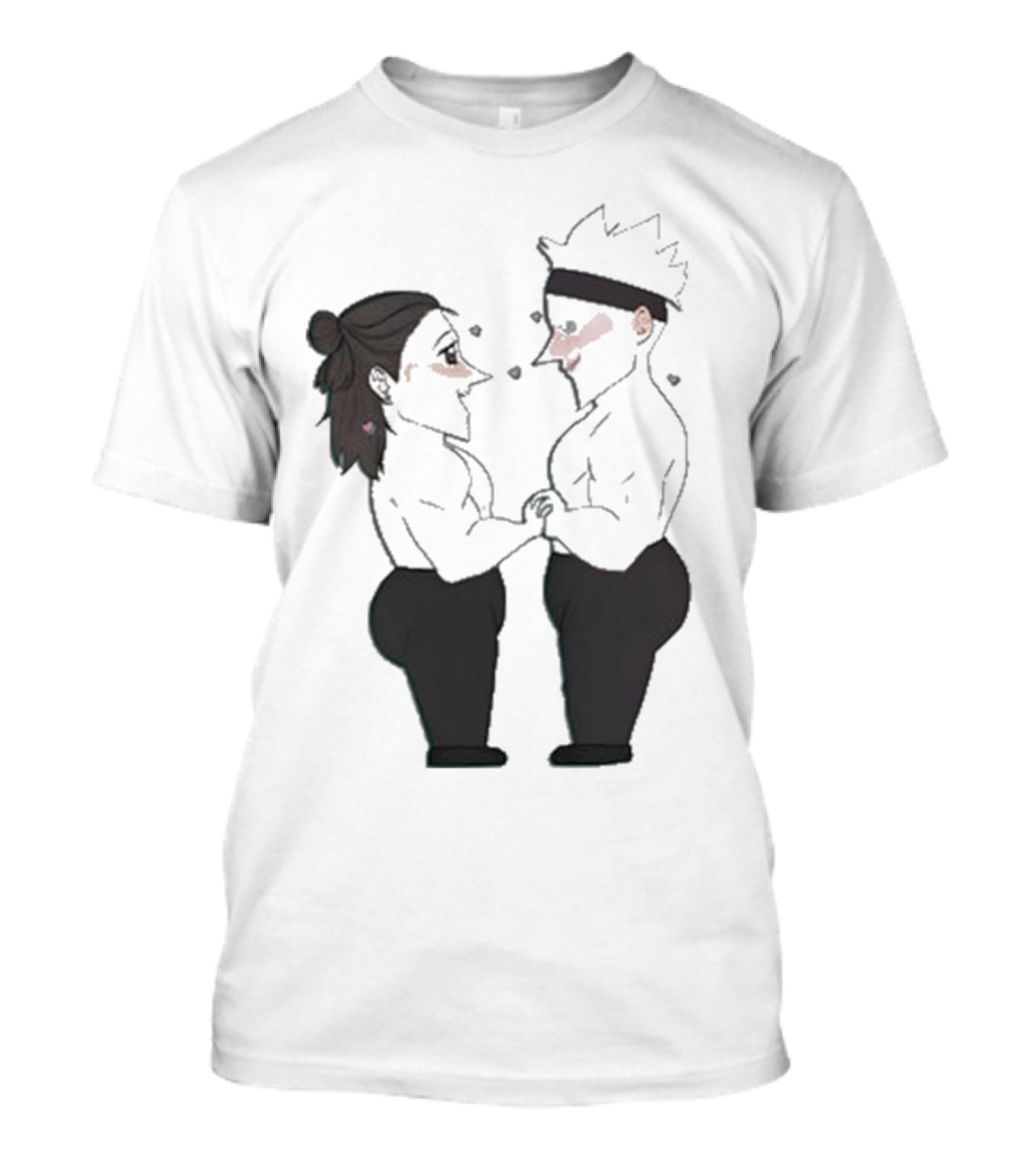 Buboosenchan’s Anime Couple Romance Holding Hands T-Shirt