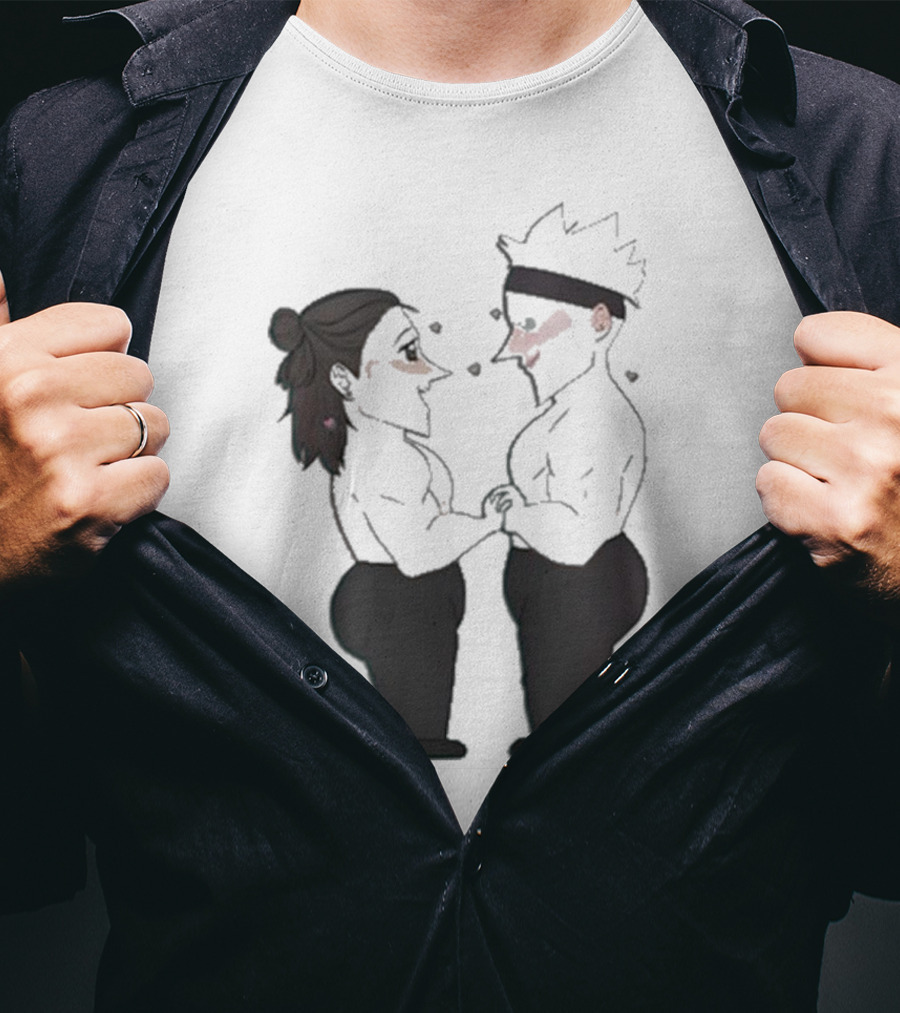 Buboosenchan’s Anime Couple Romance Holding Hands T-Shirt