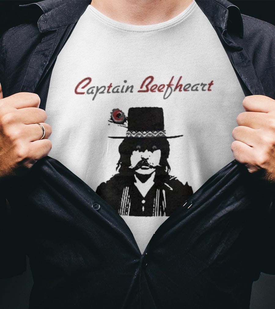 Captain Beefheart Iconic Hat And Mustache T-Shirt