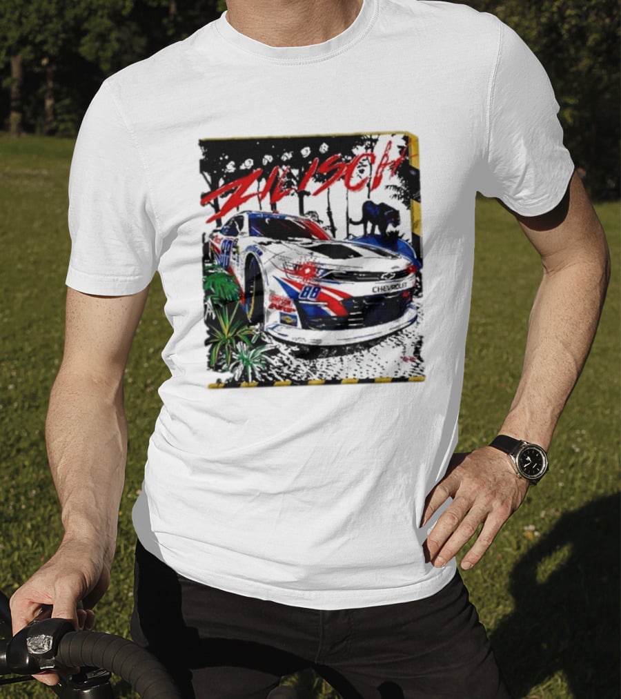 Zilisch 88 Chevrolet Racing Car Jungle Scene T-Shirt