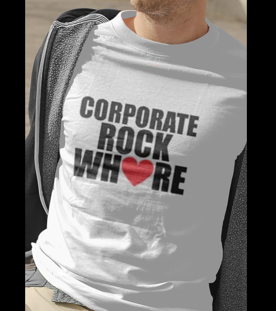 Corporate Rock Whore Halsey Heart T-Shirt