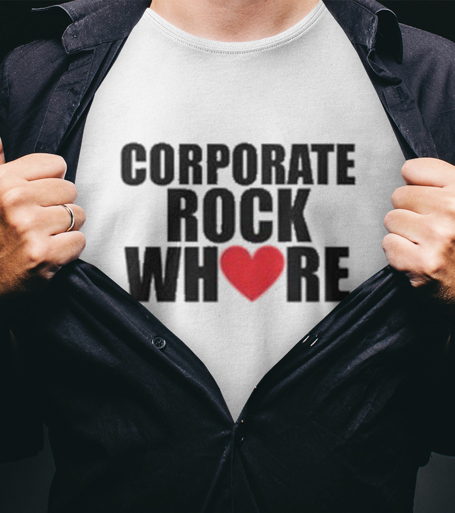 Corporate Rock Whore Halsey Heart T-Shirt