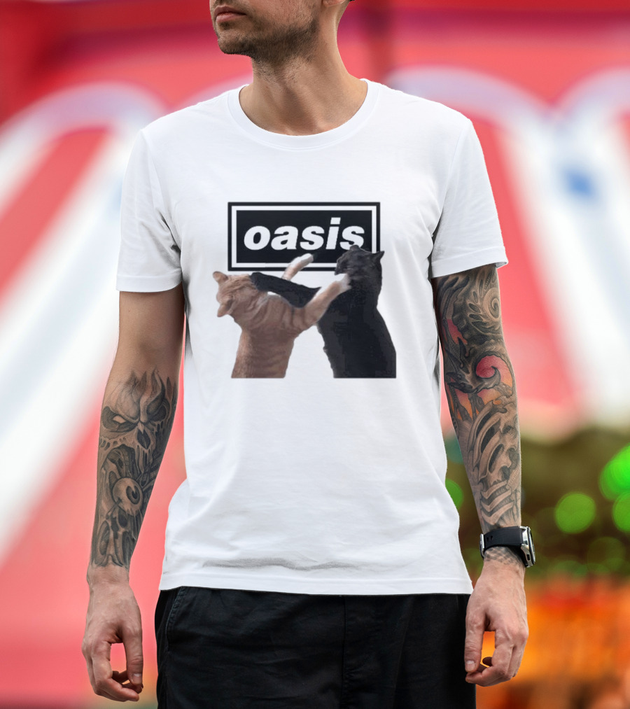 Oasis Live ’25 Tour Cat Fight T-Shirt