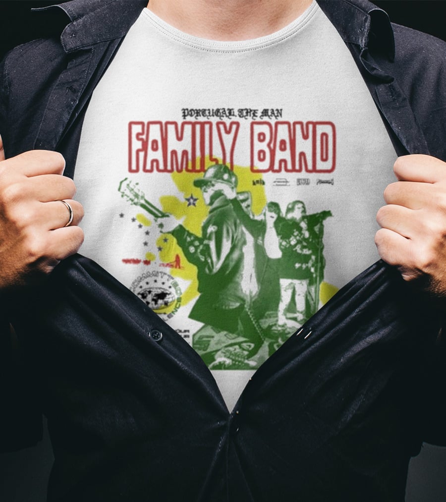 Portugal The Man Family Band Support Your Parties We Are Family Worldwide T-Shirt
