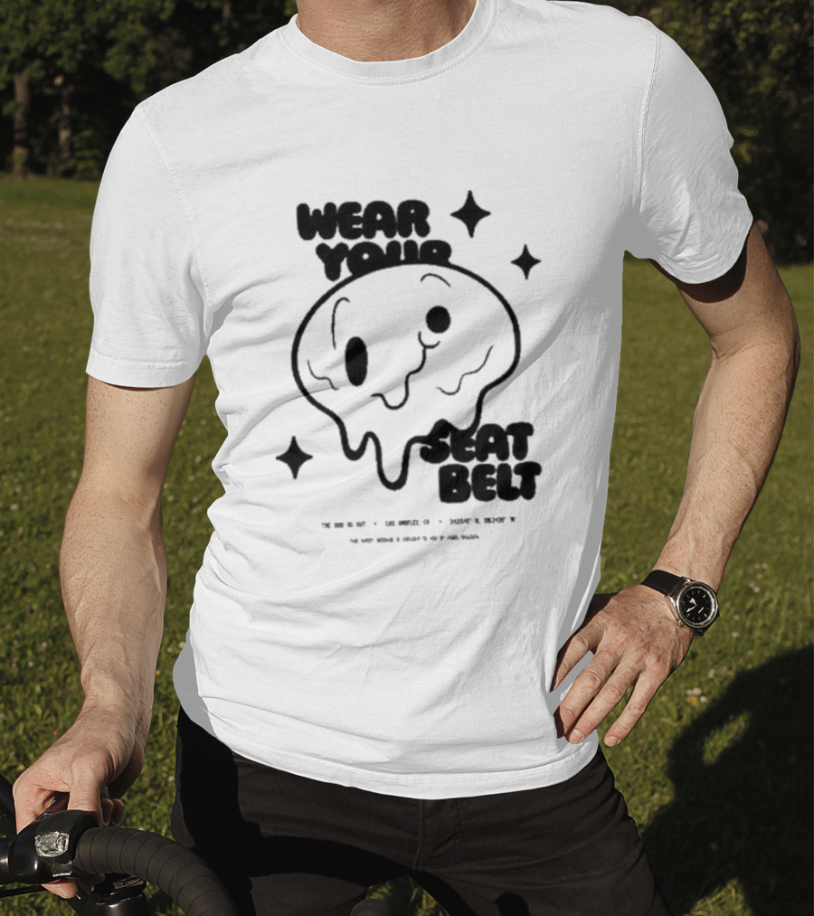 The Odd 1S Out Wear Your Seatbelt Melting Face Safety Reminder T-Shirt