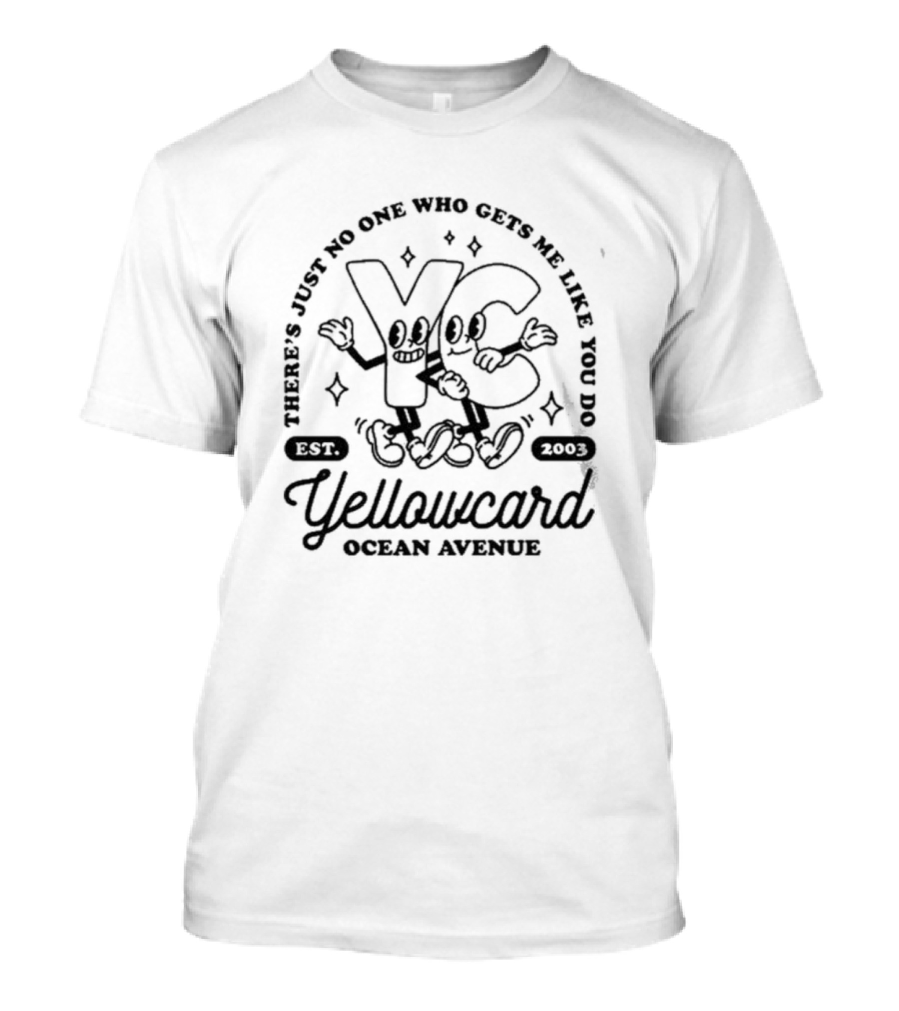 Yellowcard Ocean Avenue There's Just No One Who Gets Me Like You Do YC Est 2003 T-Shirt