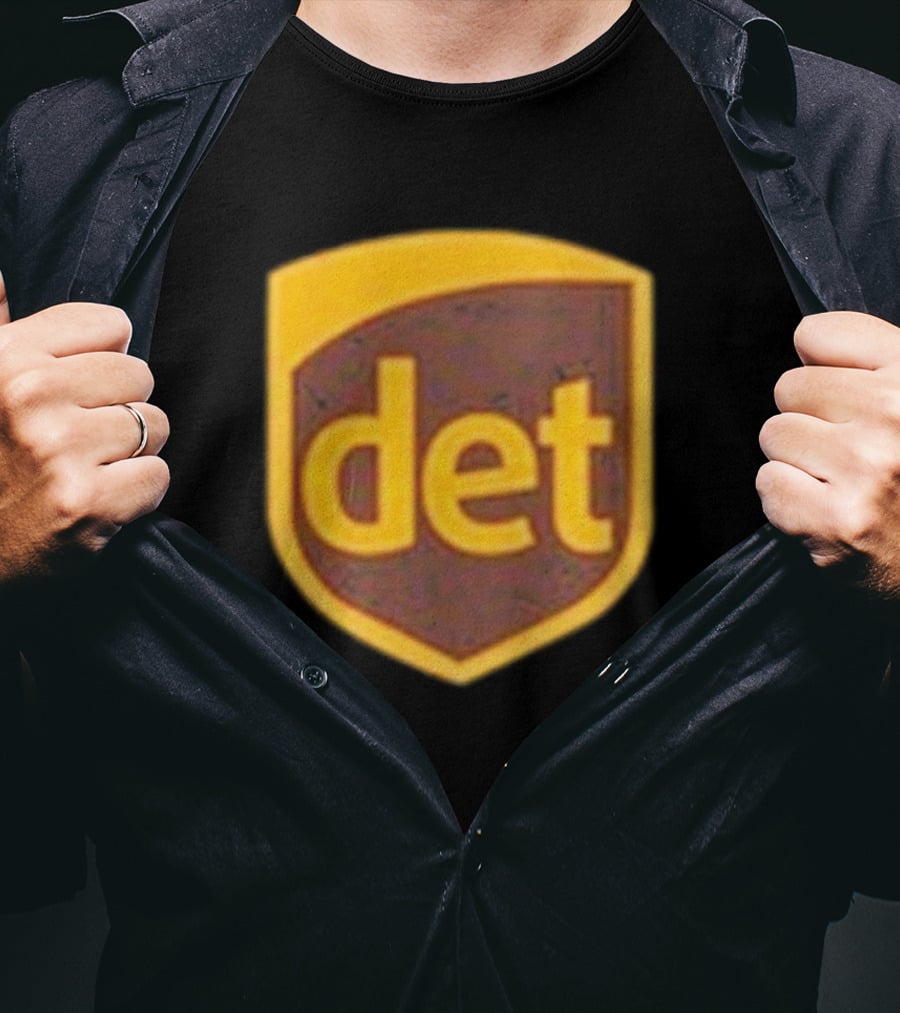 Amon-Ra Wearing Det Saint Brown Football T-Shirt