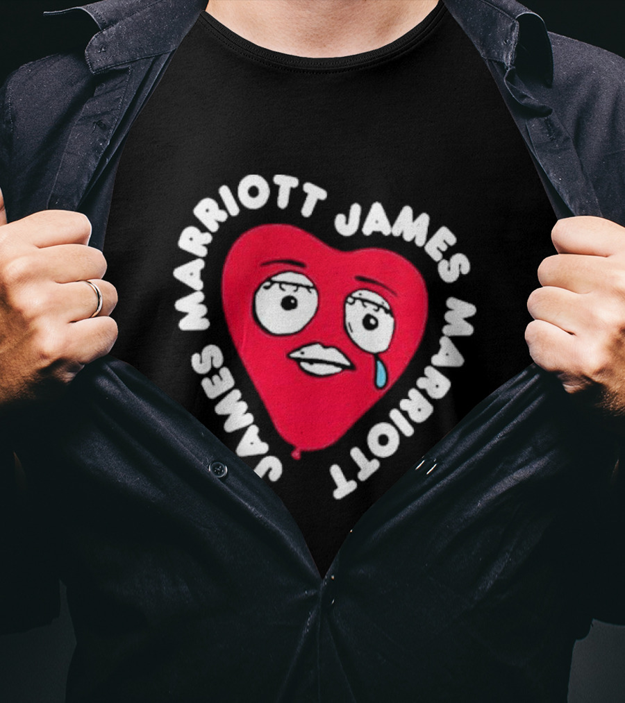James Marriott Heart Face Are We There Yet T-Shirt