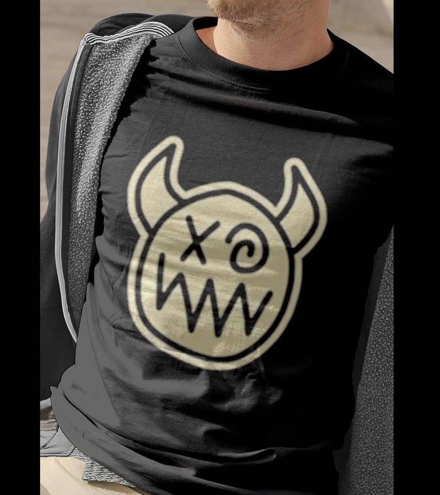 Joey Valence And Brae Double XP Demon Icon With Horns And Crossed Eyes T-Shirt