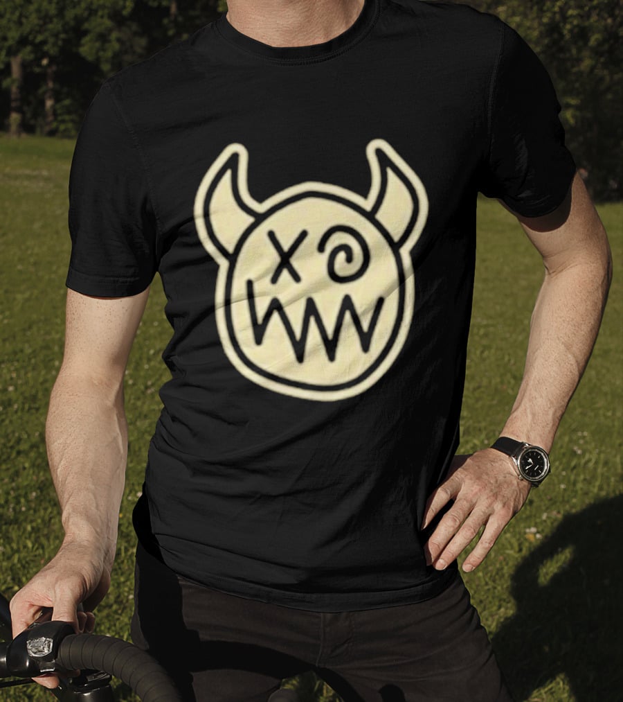 Joey Valence And Brae Double XP Demon Icon With Horns And Crossed Eyes T-Shirt