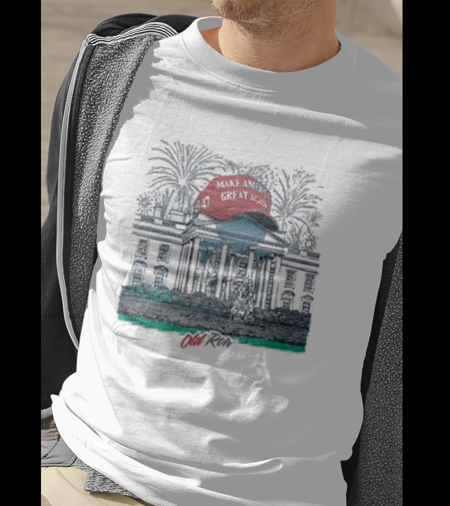 Make America Great Again Hat White House Old Row T-Shirt