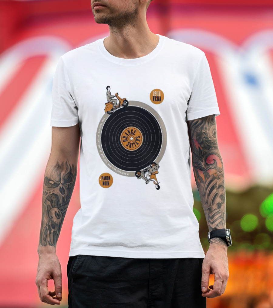 Orange Skyline Vera Groningen Netherlands 29 Nov 2024 Tour Panda Noir T-Shirt