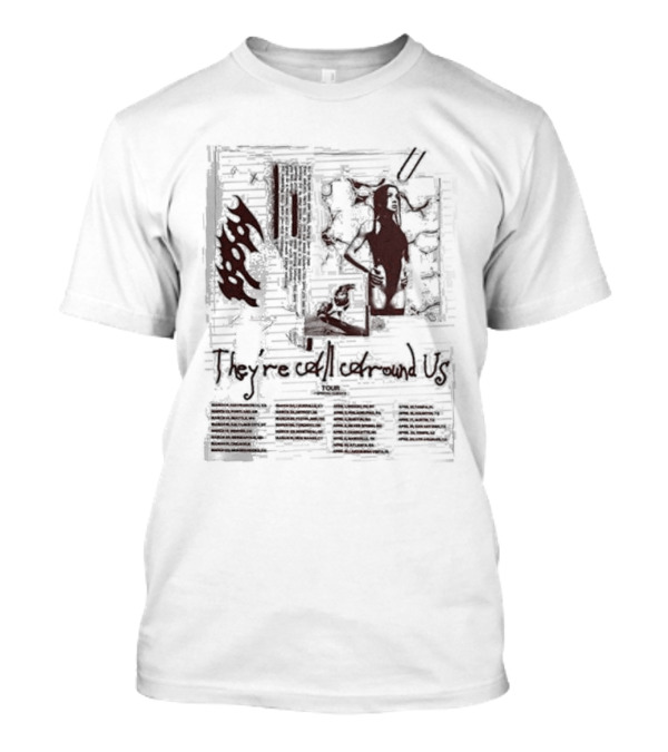 Poppy They’re All Around Us 2025 Tour Dates Concert Music Event Merchandise T-Shirt