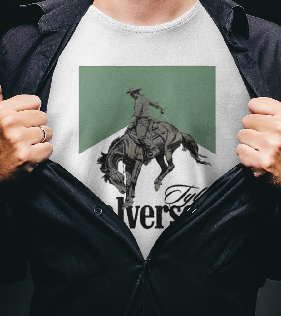 Tyler Halverson Bucking Horse Chevron T-Shirt