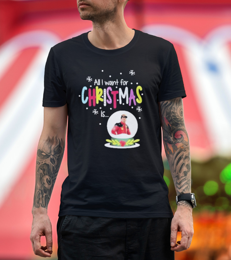 All I Want For Christmas Is Charles Leclerc Snow T-Shirt