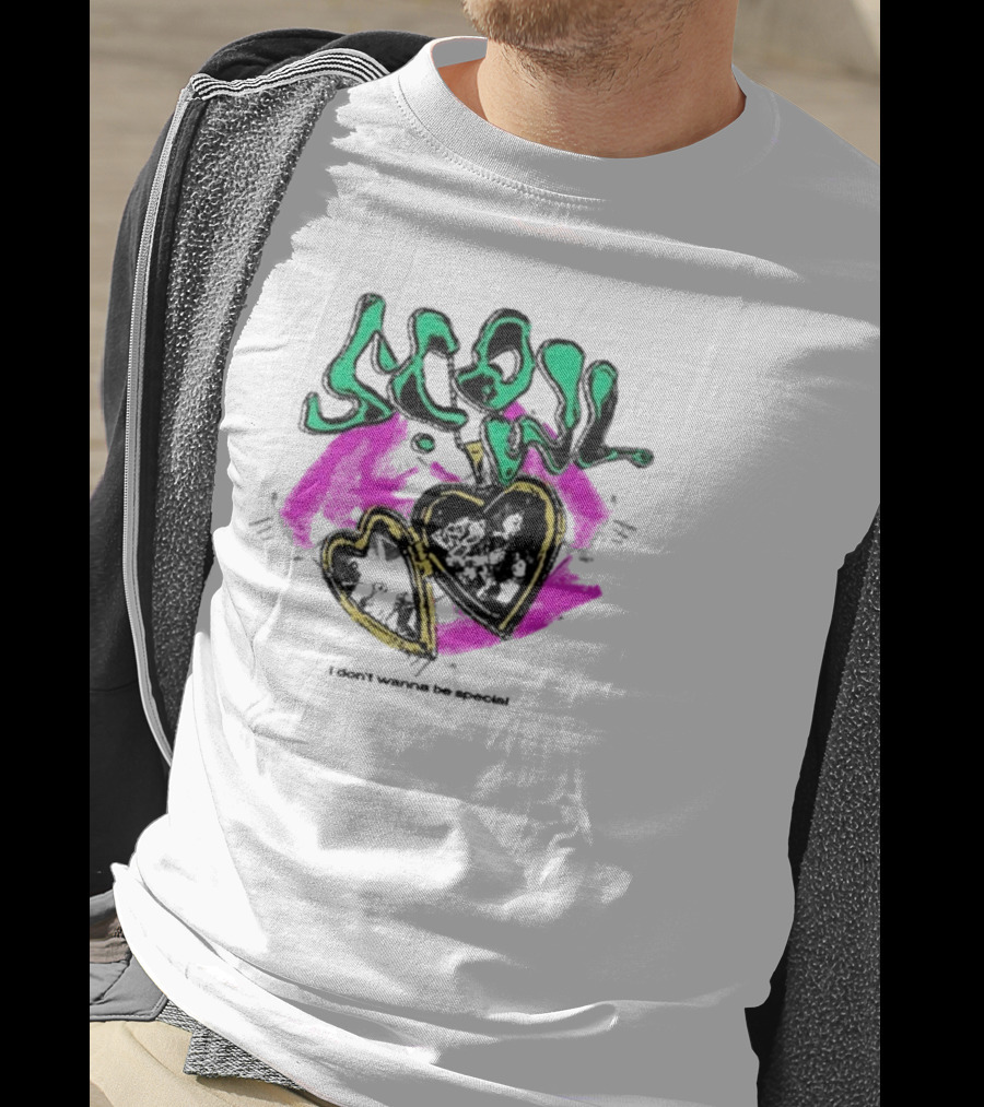 Scowl I Don’t Wanna Be Special Heart Lock T-Shirt