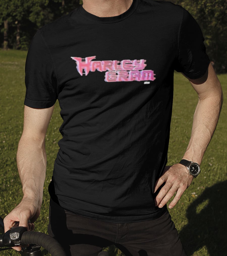 Harley Cameron Harleygram Pink Neon Text AEW T-Shirt