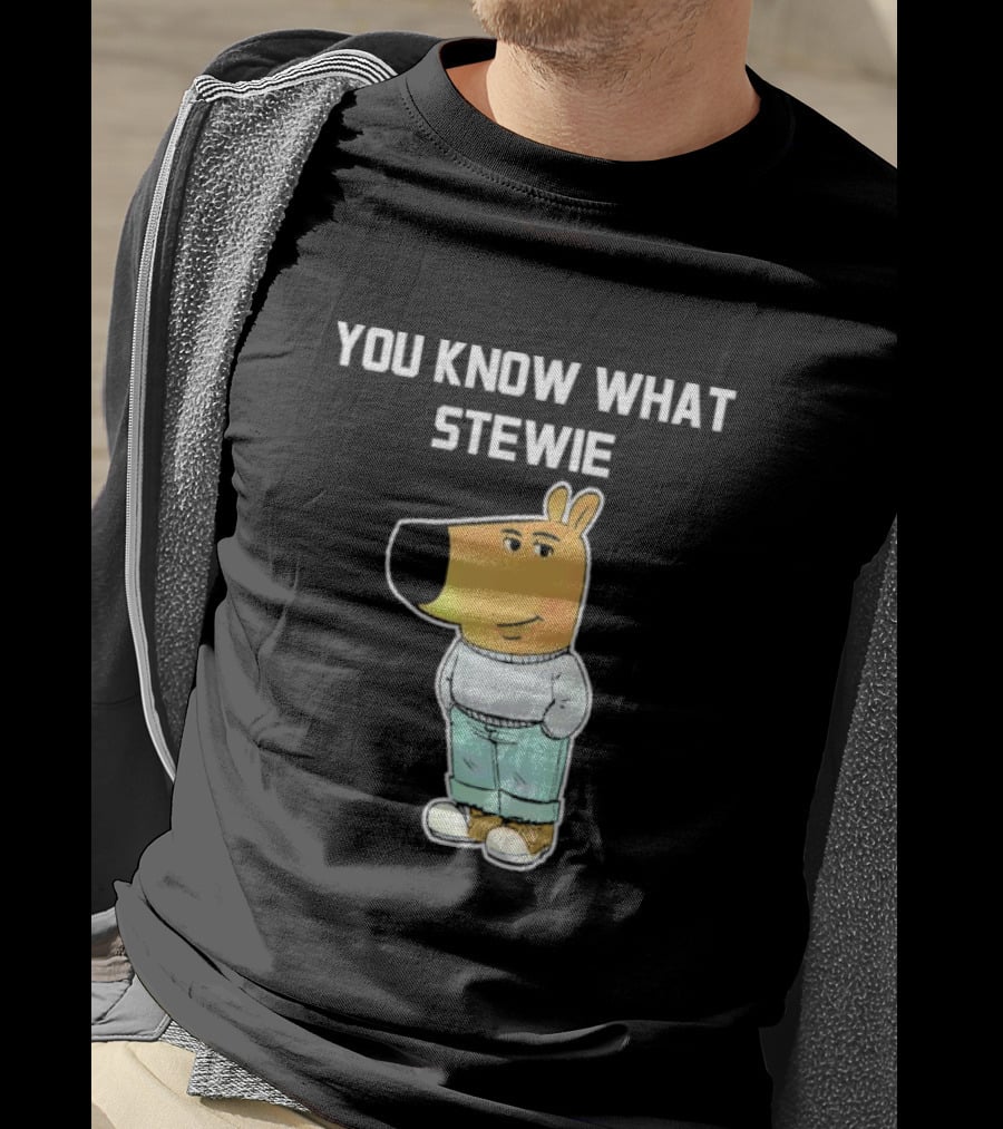 You Know What Stewie Chill Guy Sweater Cartoon T-Shirt