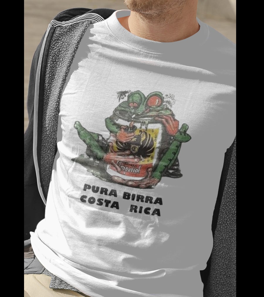 Imperial Cerveza Pura Birra Costa Rica Beer Promo T-Shirt