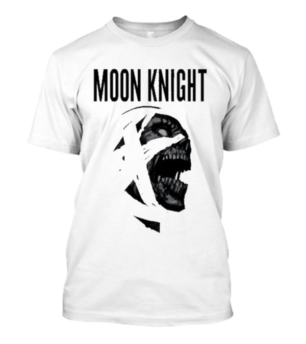 Moon Knight Logo With Intense Wrapped Mask T-Shirt