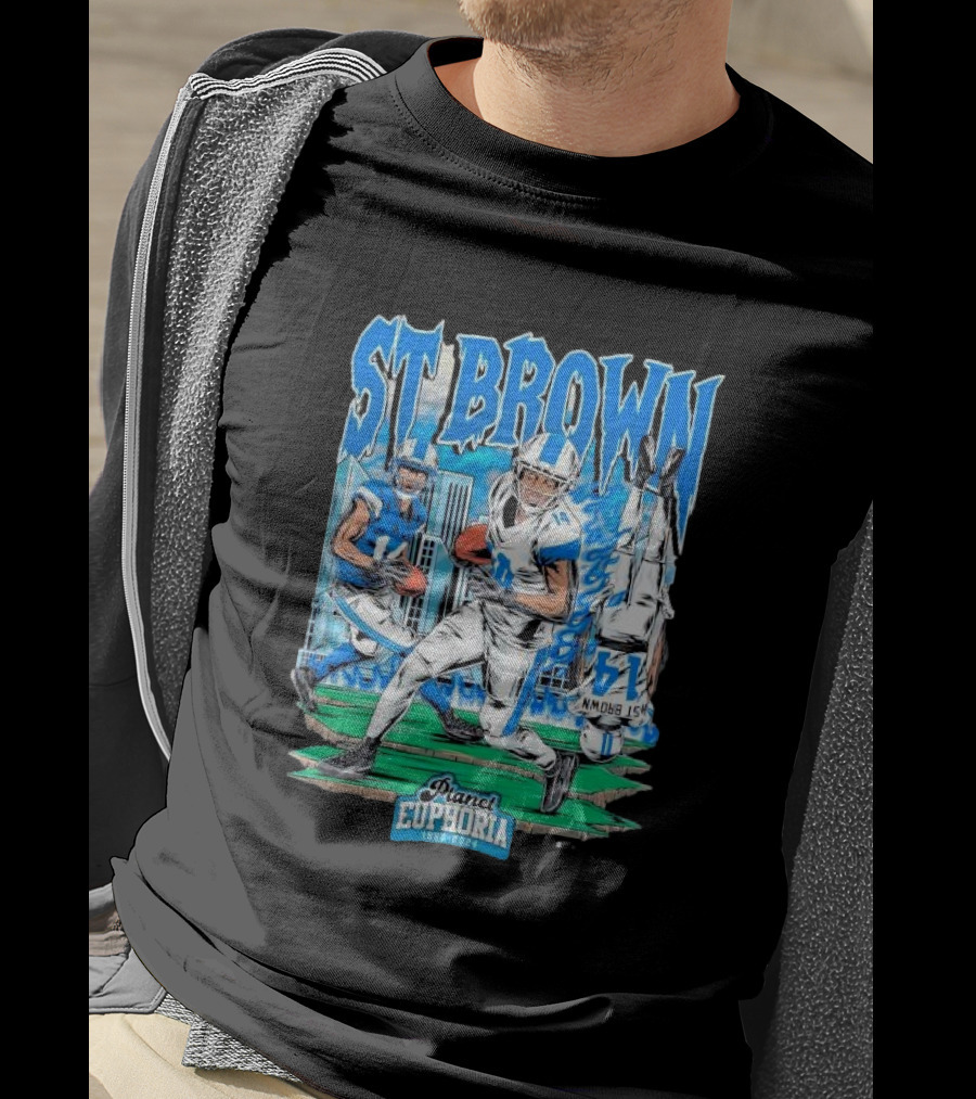 St Brown Planet Euphoria Football 1950 T-Shirt