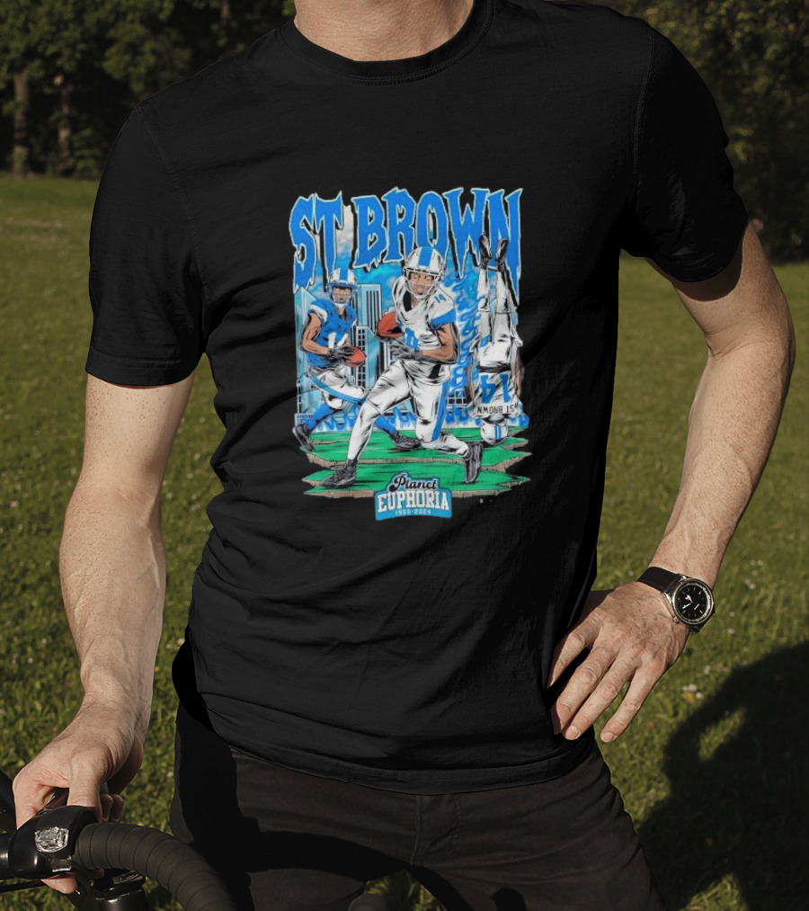 St Brown Planet Euphoria Football 1950 T-Shirt