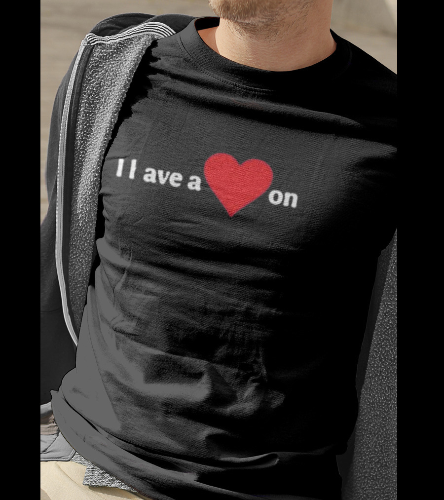 I Love A Heart On T-Shirt
