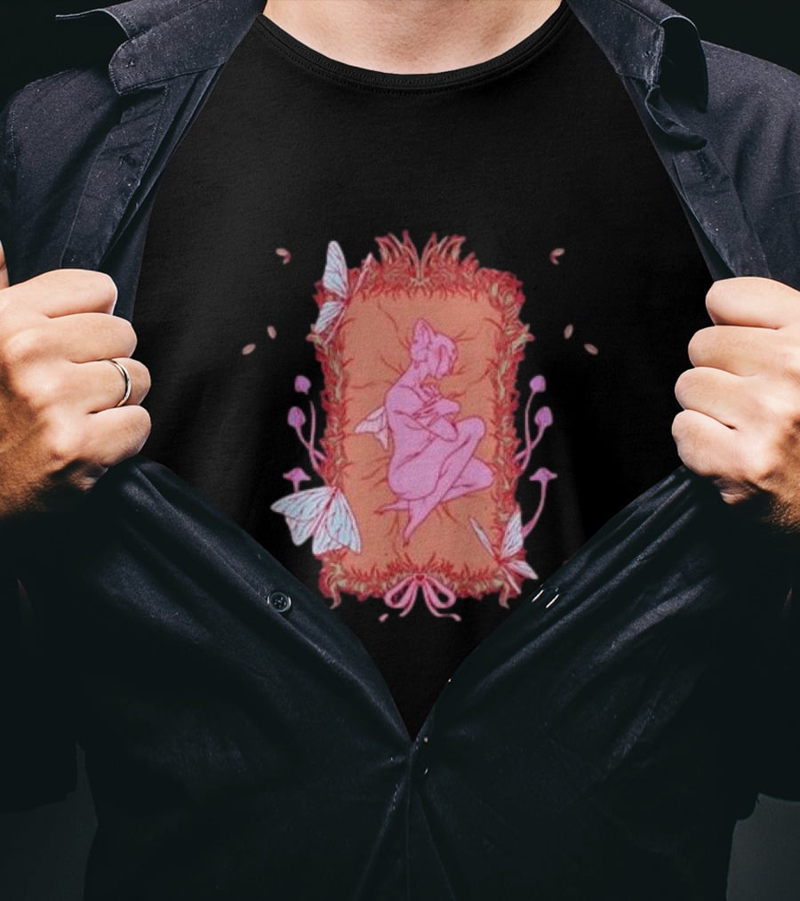 Melanie Martinez Rip Crybaby Reversible Butterfly Pink Figure Pillow T-Shirt