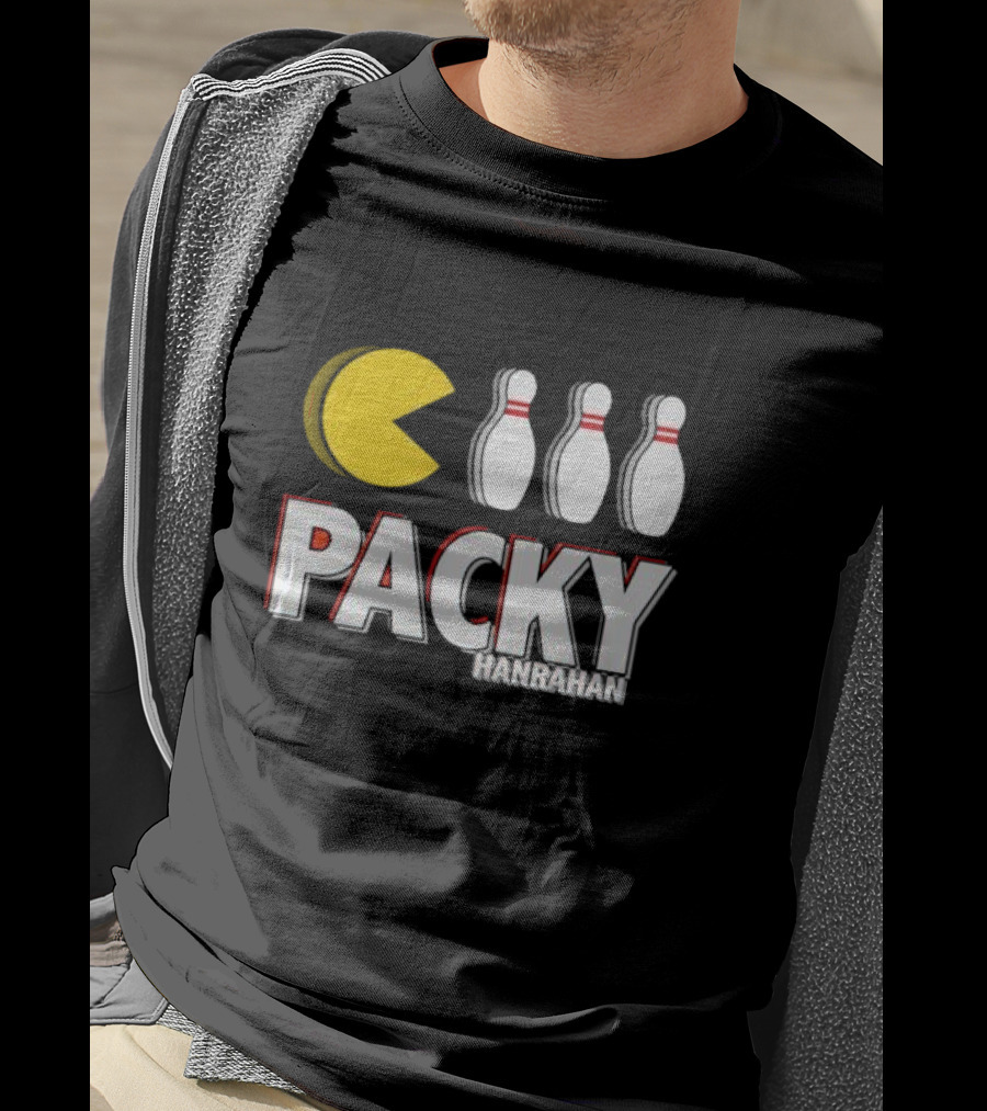 Packy Hanrahan Pac-Man Bowling Pins T-Shirt
