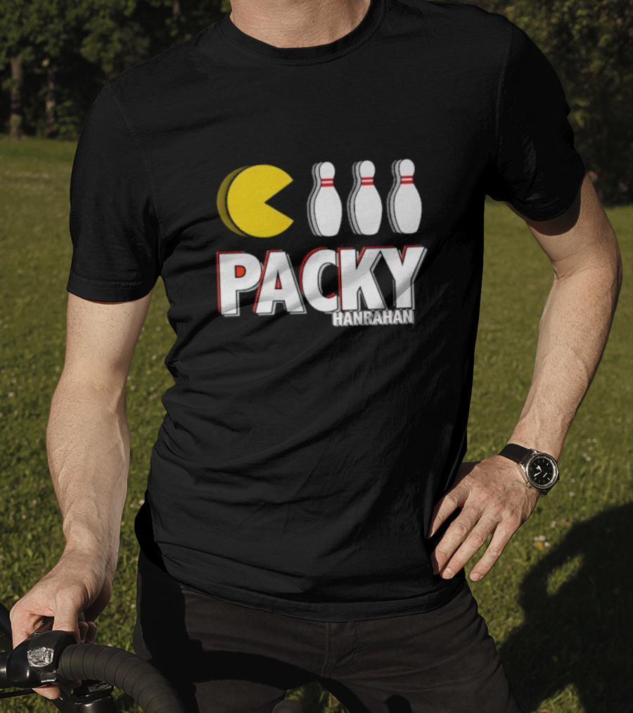 Packy Hanrahan Pac-Man Bowling Pins T-Shirt