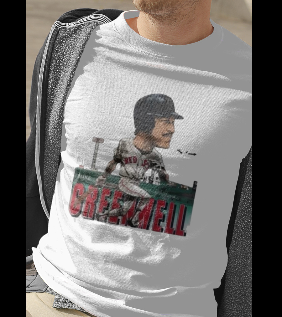 Mike Greenwell Boston Red Sox Baseball Legend Caricature Fenway Park T-Shirt