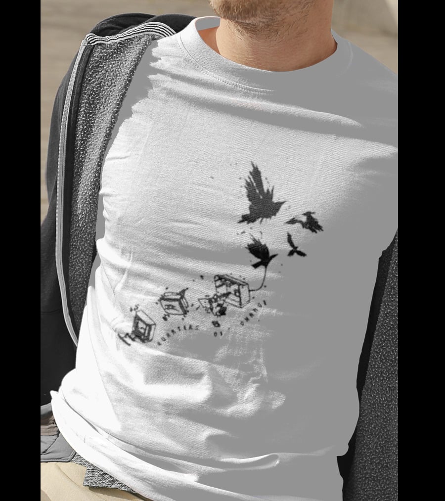 Quarters Of Change Bird With Flying Birds And Vintage Hardware T-Shirt