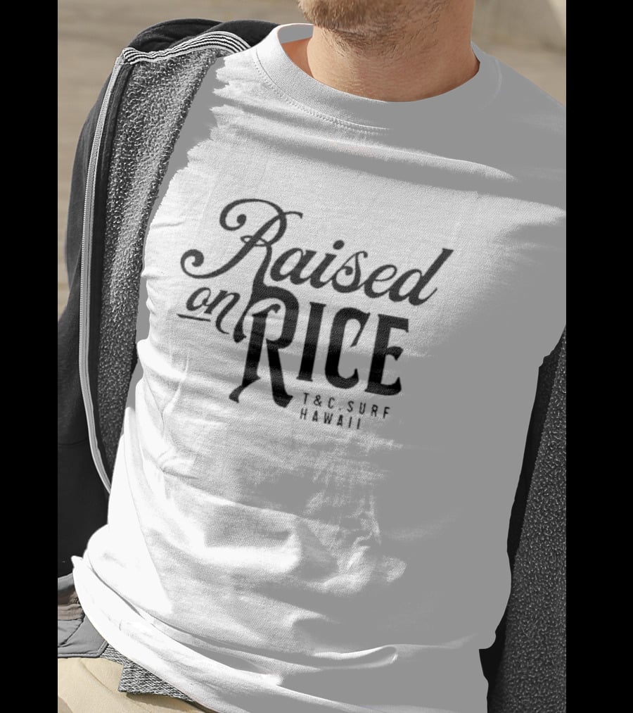 Raised On Rice T&C Surf Hawaii White Rice Jersey T-Shirt