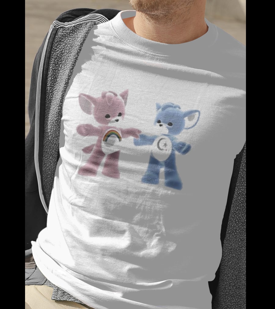 Carebear Rainbow And Moon Friends T-Shirt