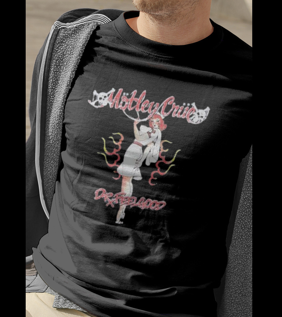 Mötley Crüe Dr. Feelgood Nurse Vintage Aesthetic T-Shirt