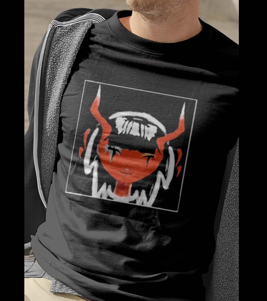 Meowskulls IRL Red Masked Character With Horns And Headphones T-Shirt