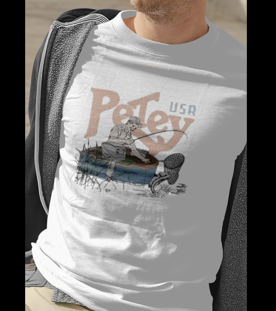 Petey USA Fishing With Catch And Tackle T-Shirt