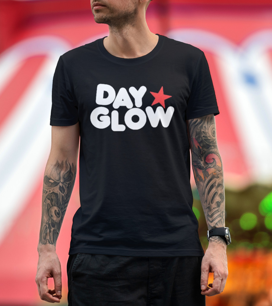 Day Glow Red Star T-Shirt