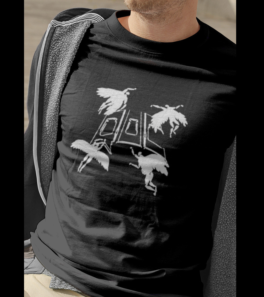 Quarters Of Change Angel OOC Design With Flying Figures T-Shirt