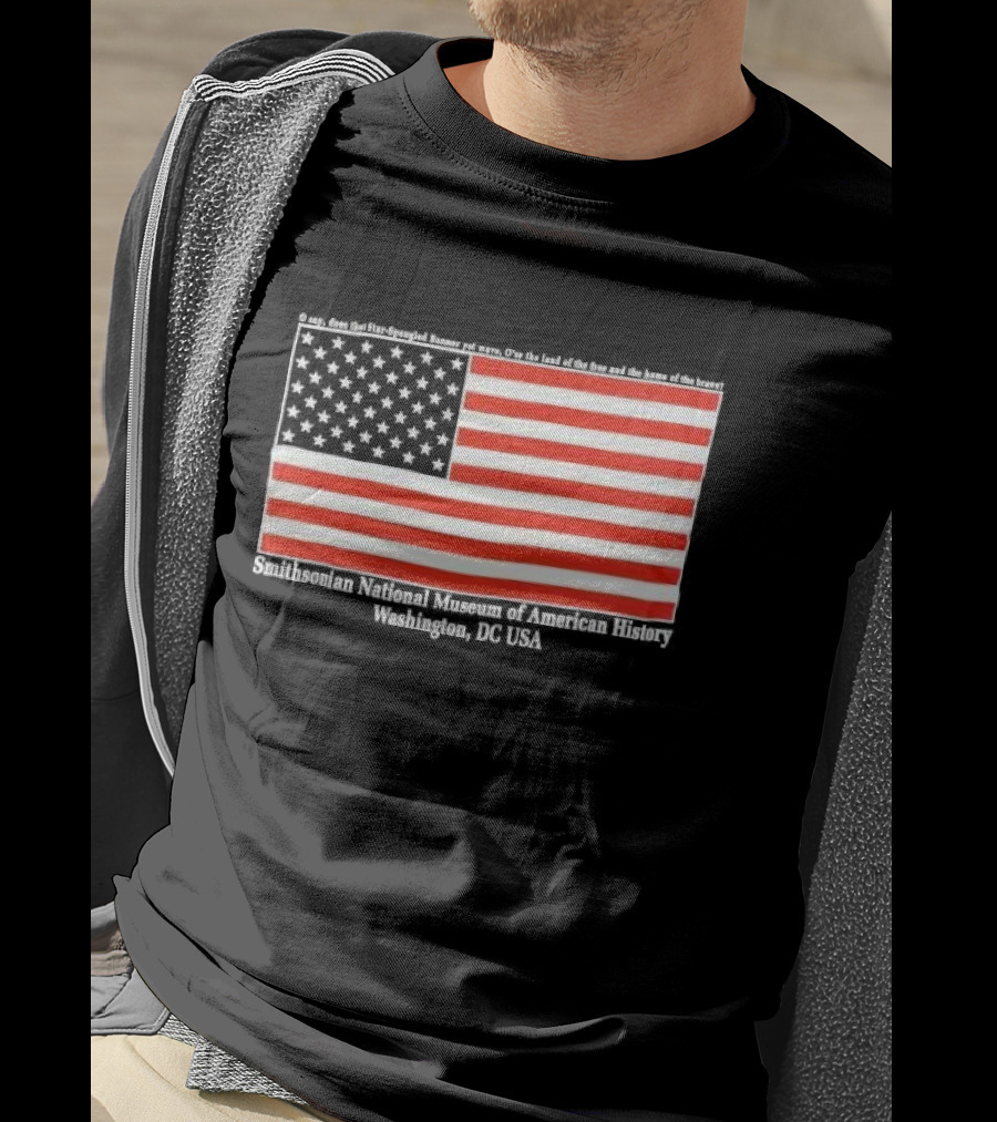 Smithsonian National Museum Of American History American Flag Washington DC USA T-Shirt