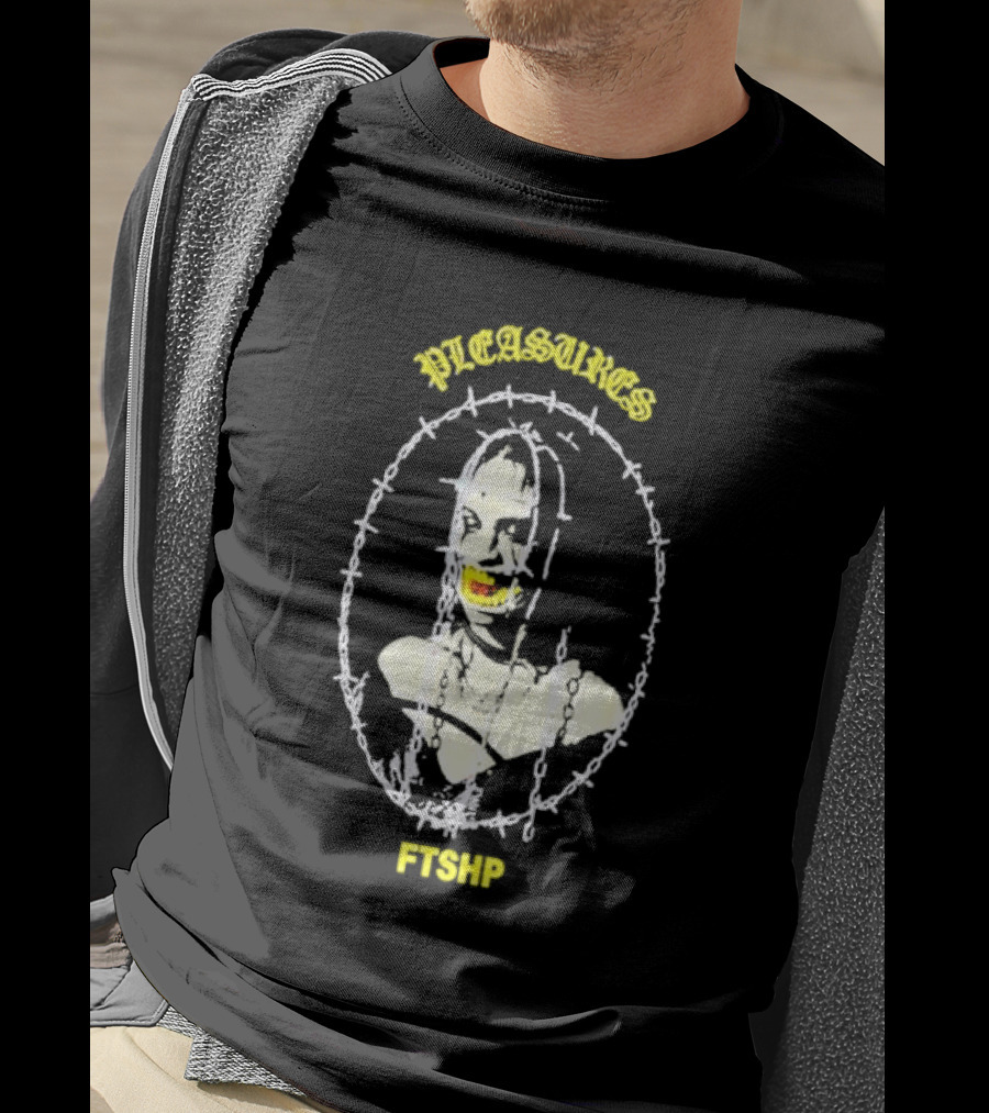 PLEASURES Barbed Wire Face FTSHP Collection T-Shirt