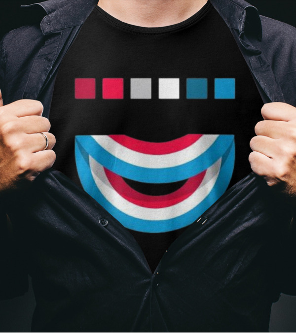 Tavar Zawacki LAZY CIRCLE Wynwood Walls Red White Blue Arches T-Shirt
