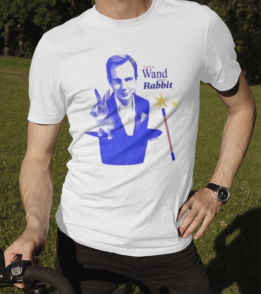 I Got A Wand And A Rabbit Magic Wand Top Hat And Stars T-Shirt