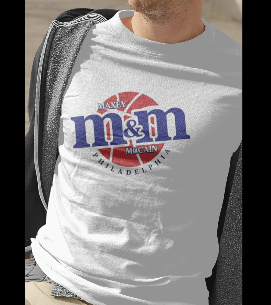 Maxey Mccain M&M Basketball Philadelphia T-Shirt